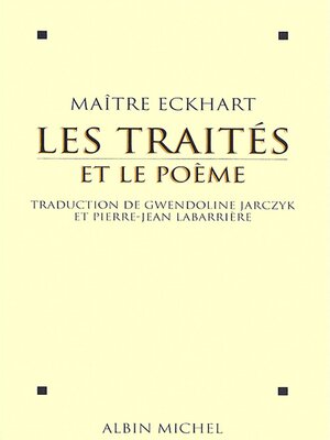 cover image of Les Traités et le poème